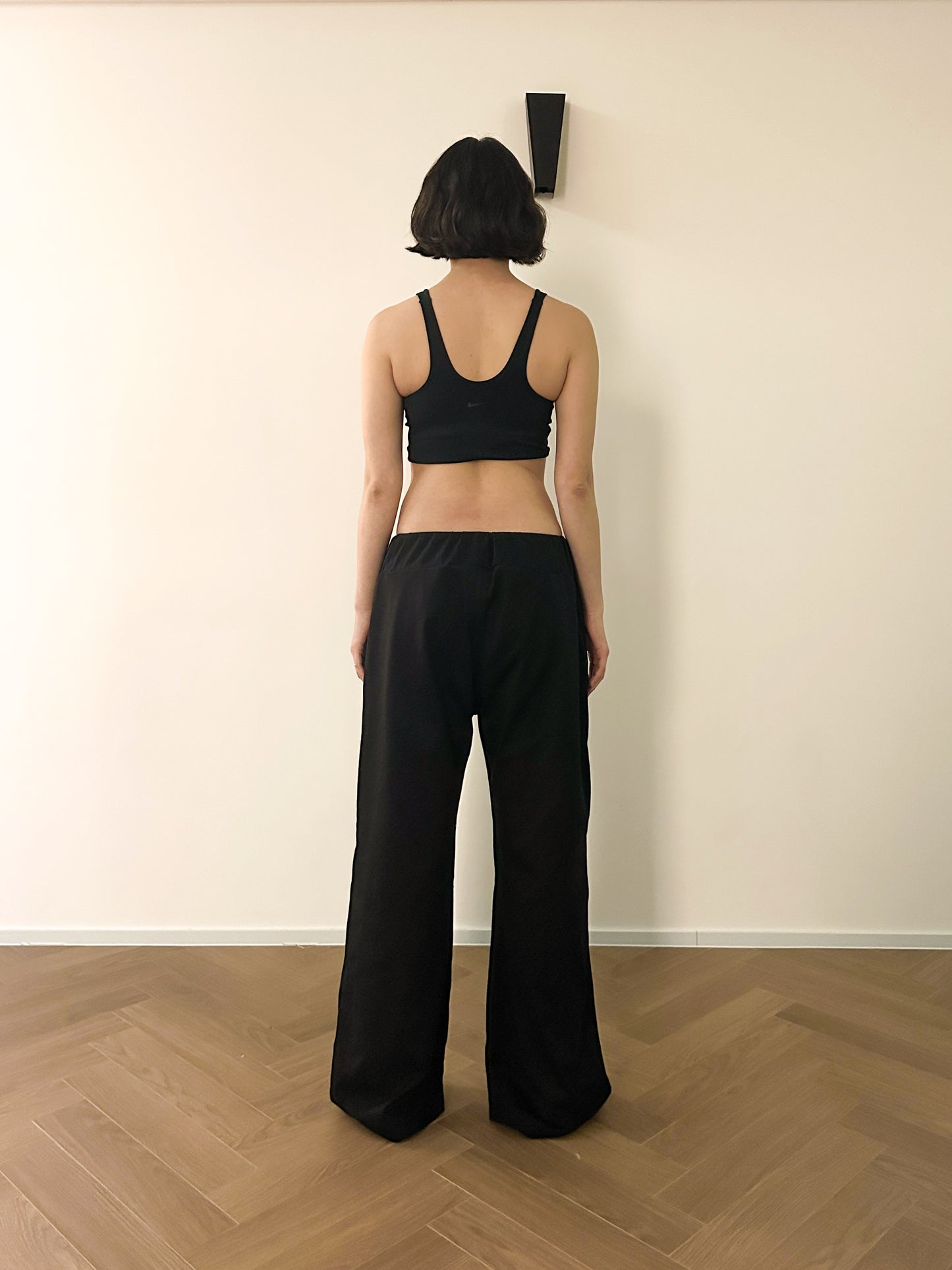 Low rise wide pants